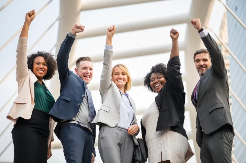 Successful and happy business team Free Photo