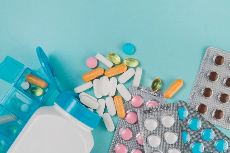 Top view variety of medicine and tablets Free Photo Top view variety of medicine and tablets Free Photo