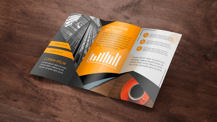 Trifold Brochure Mockup Wooden Surface 23 2147861685