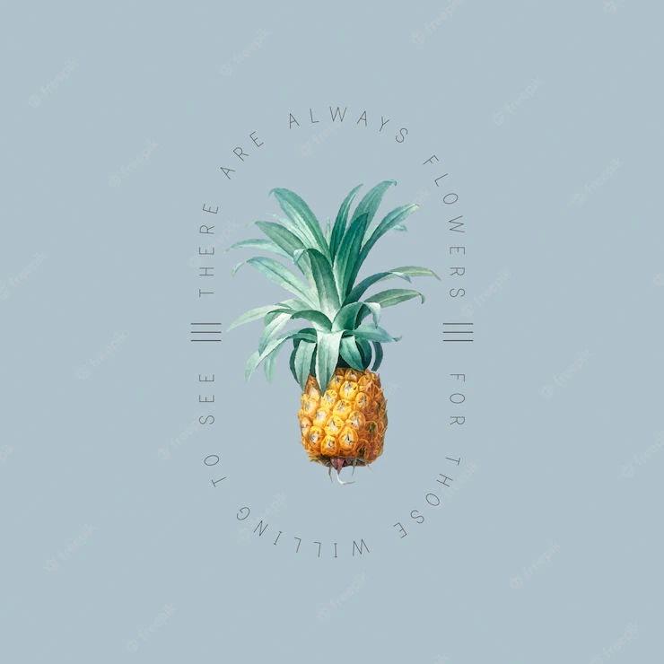 Tropical Pineapple Badge 53876 66525