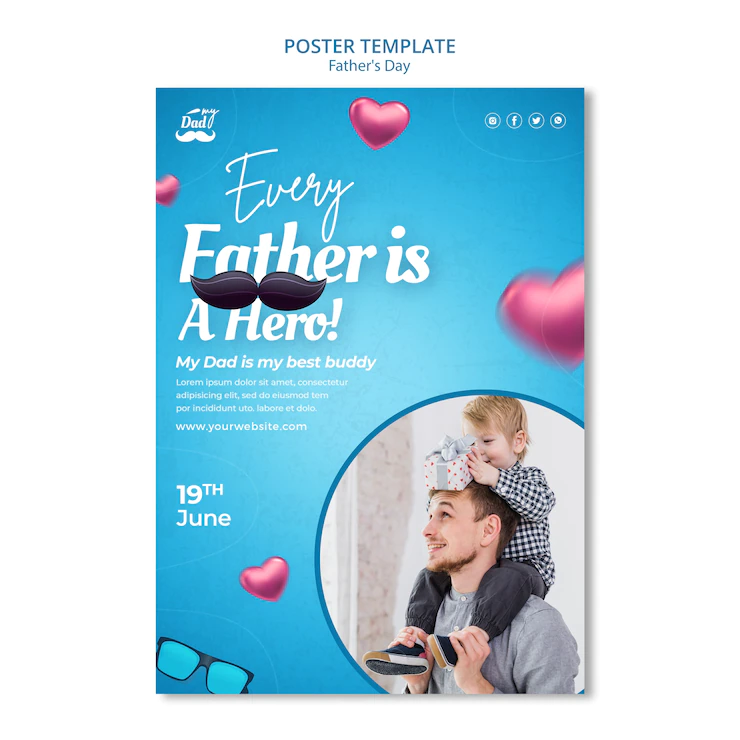 Vertical Poster Template Father S Day Celebration 23 2149397287