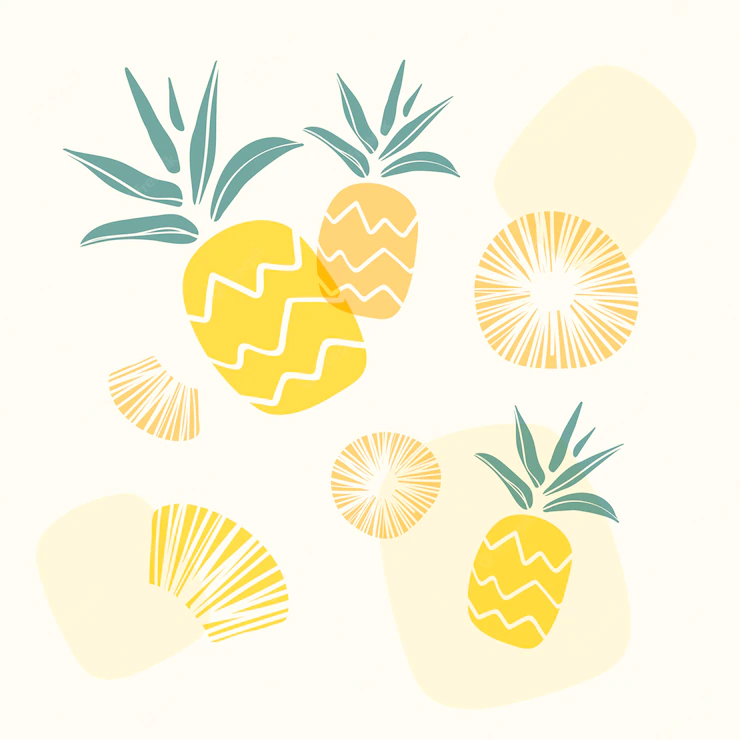 Yellow Pineapple Background 53876 93609