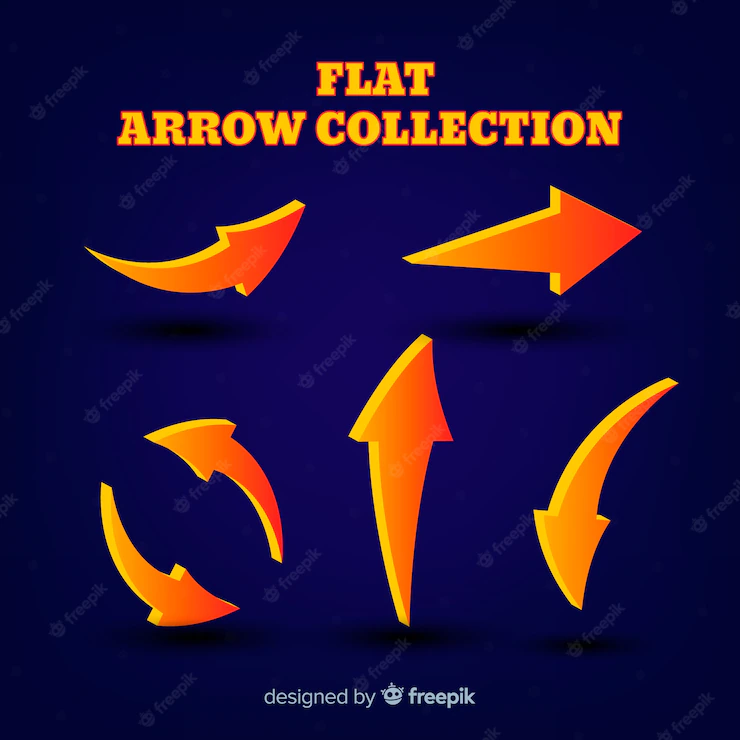 3d arrow collection Free Vector - Cariblens