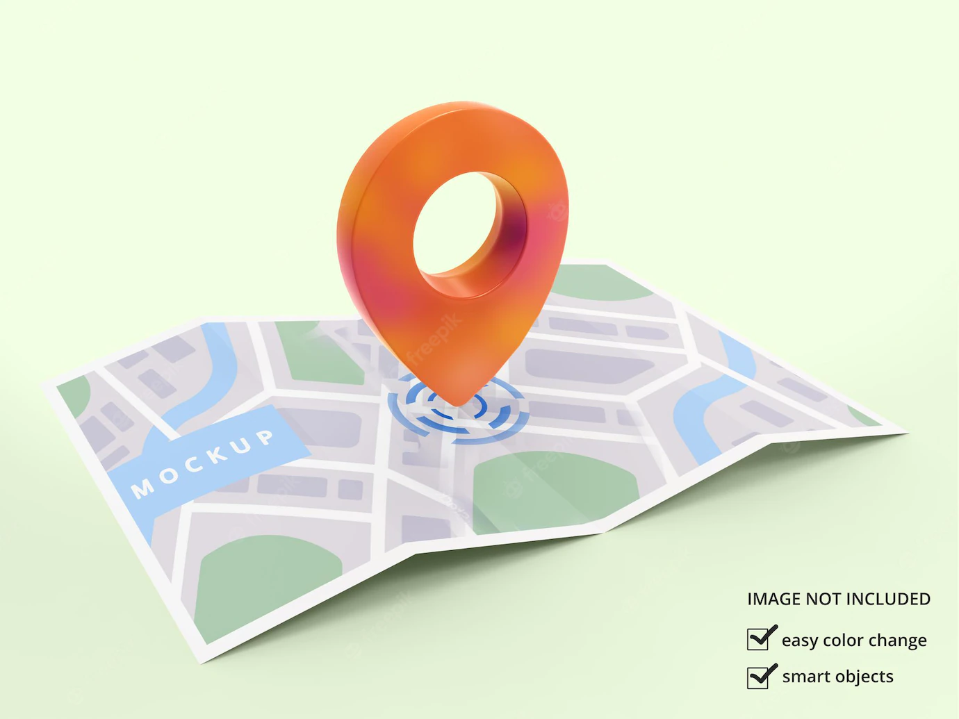 3d Location Icon With Map Mockup Design 184826 246