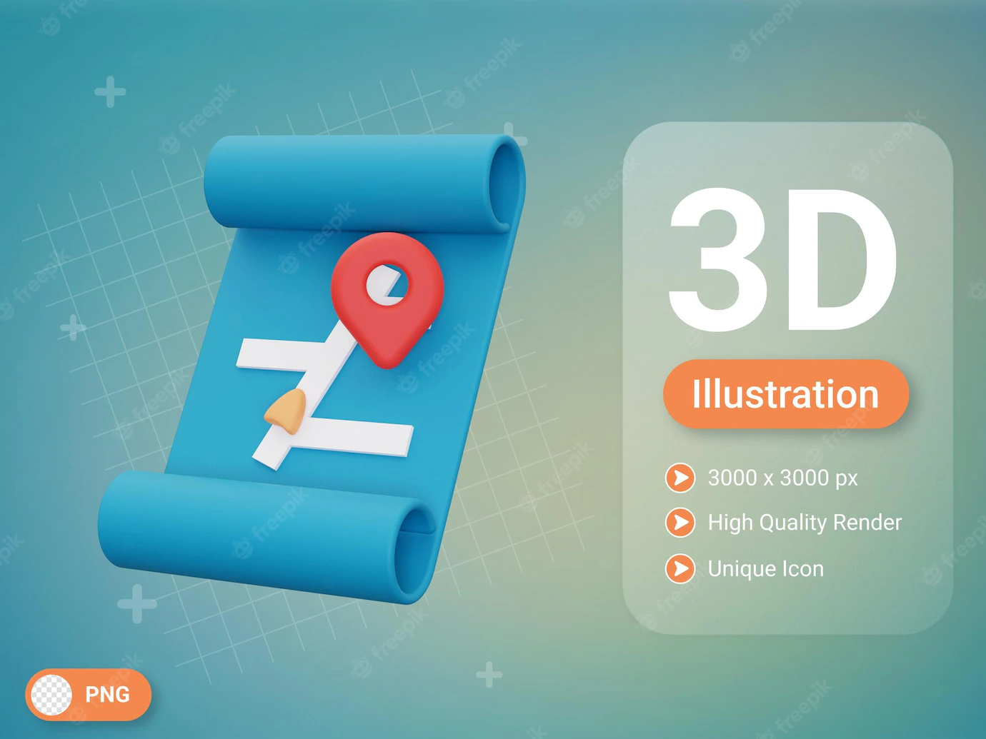 3d Map Icon 523487 674