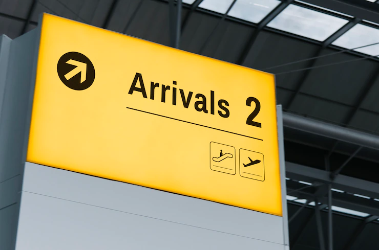 Announcement Screen Mockup Airport 53876 65941