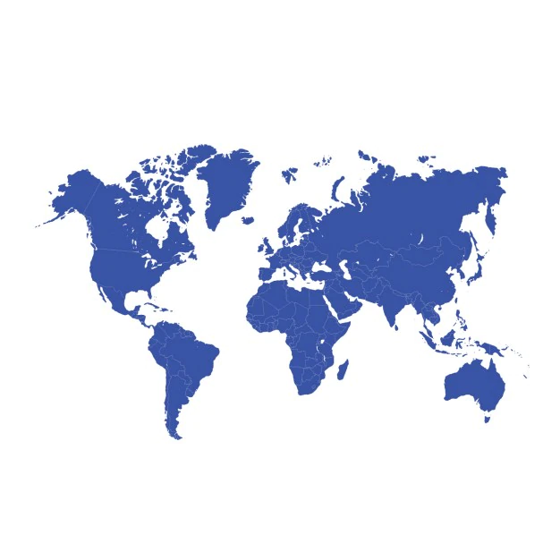 Blue World Map Design 1053 411