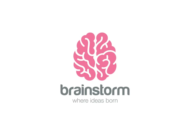 Brain logo . Free Vector