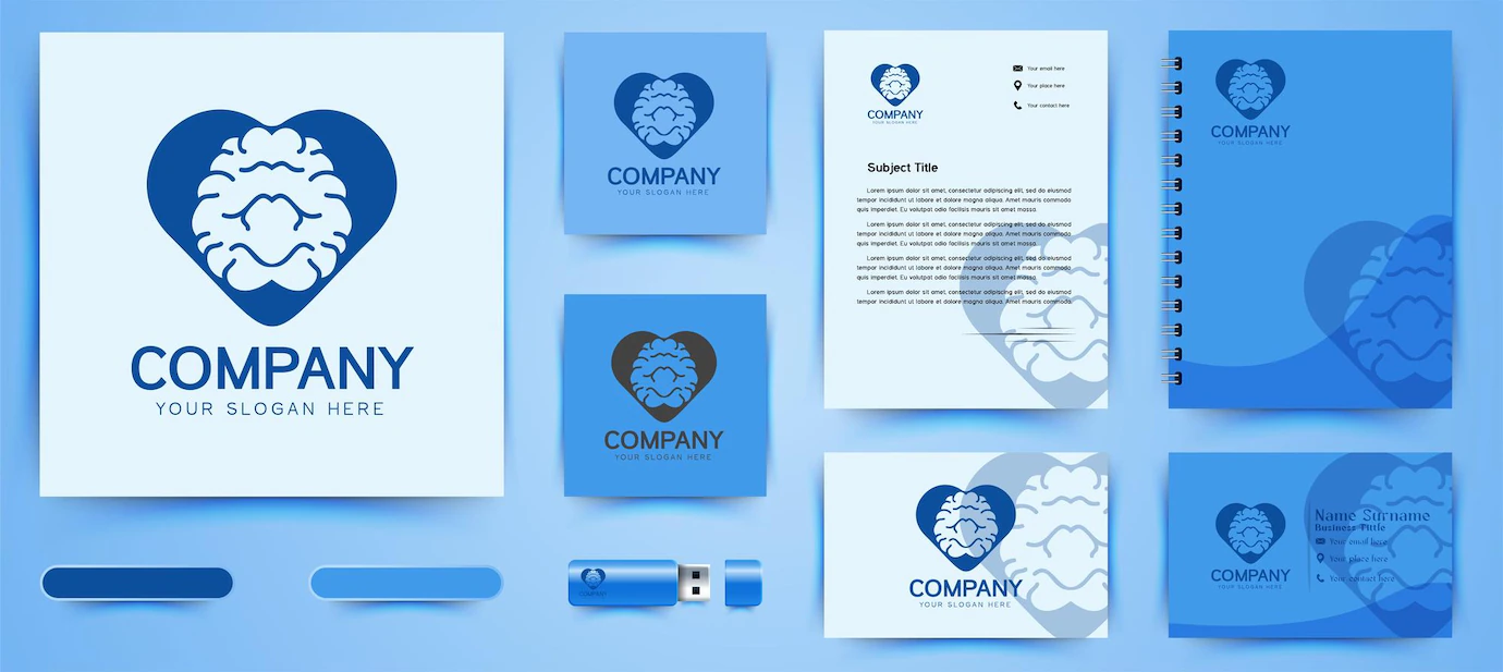 Brain Love Logo Business Branding Template Designs Inspiration Isolated White Background 384344 1306