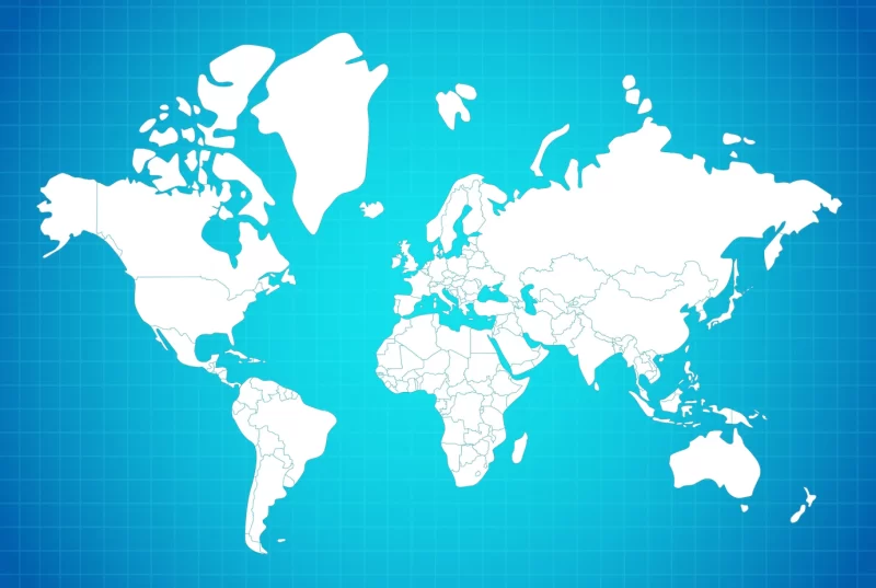 Earth map linear composition Free Vector