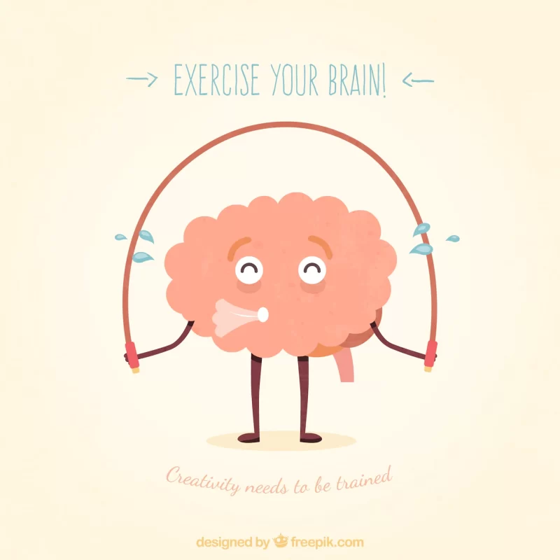 Exercise your brain Free Vector
