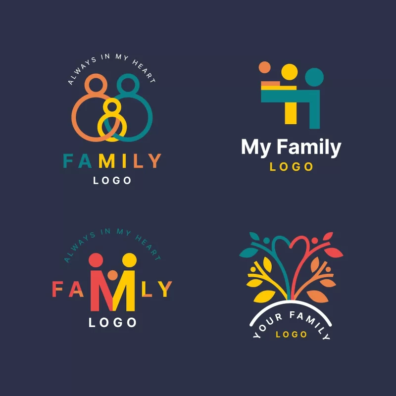 Family logo collection Free Vector - Cariblens