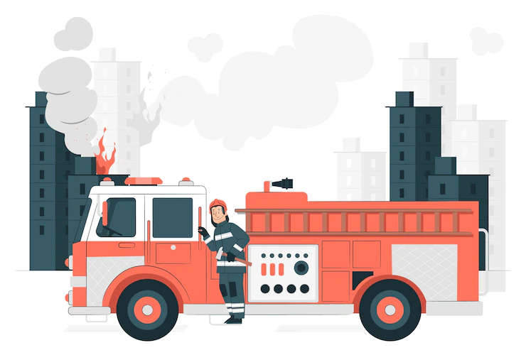 Cartoon fire truck  Free image download