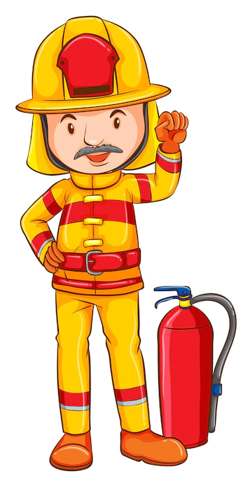 Cartoon fireman Free image download