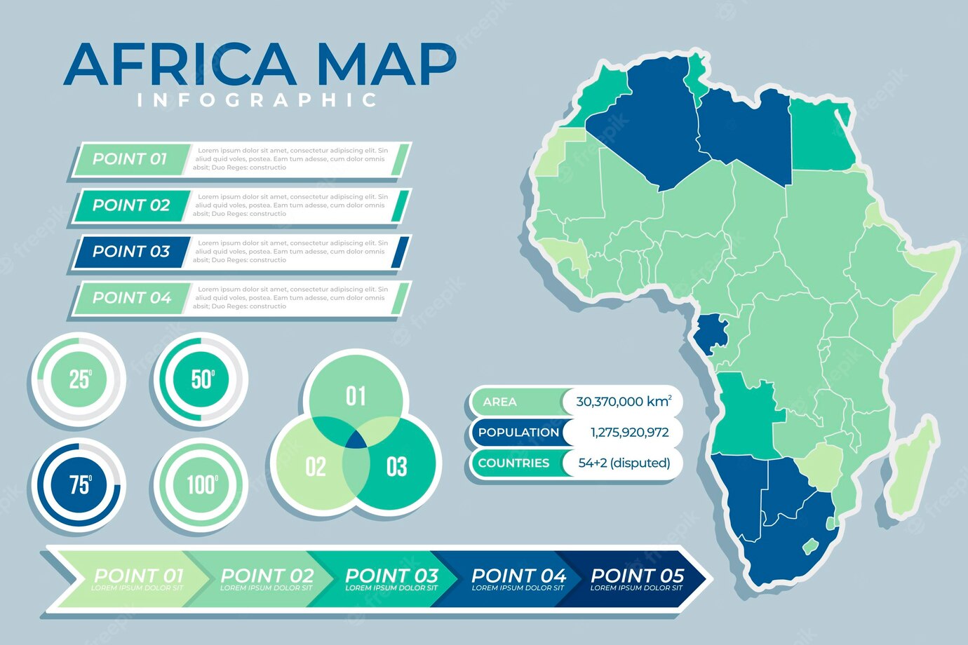 Flat Africa Map Infographic 23 2148702038