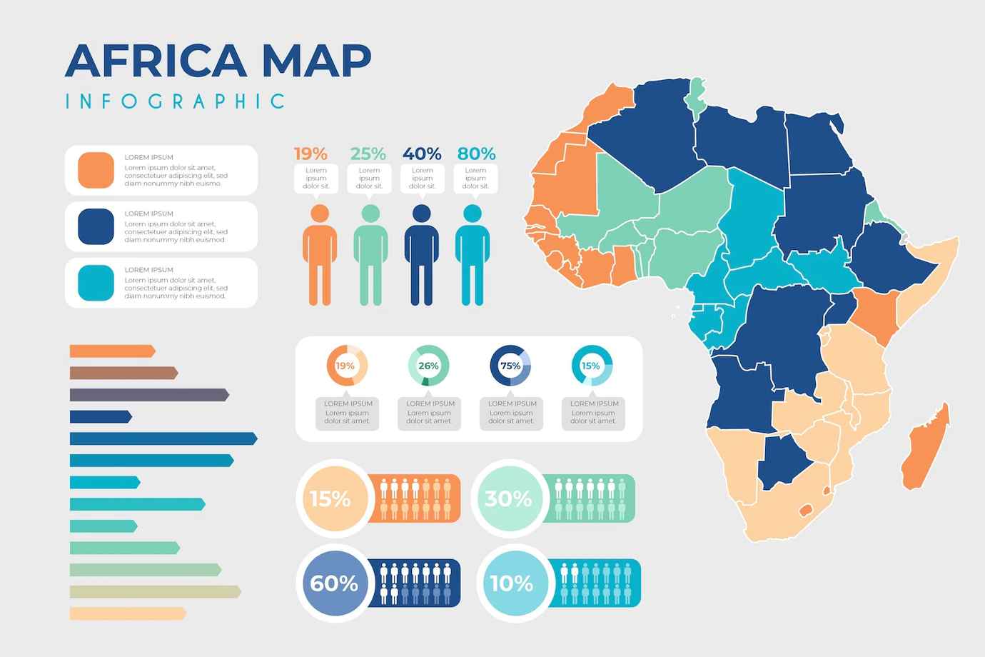 Flat Africa Map Infographic 23 2148749630