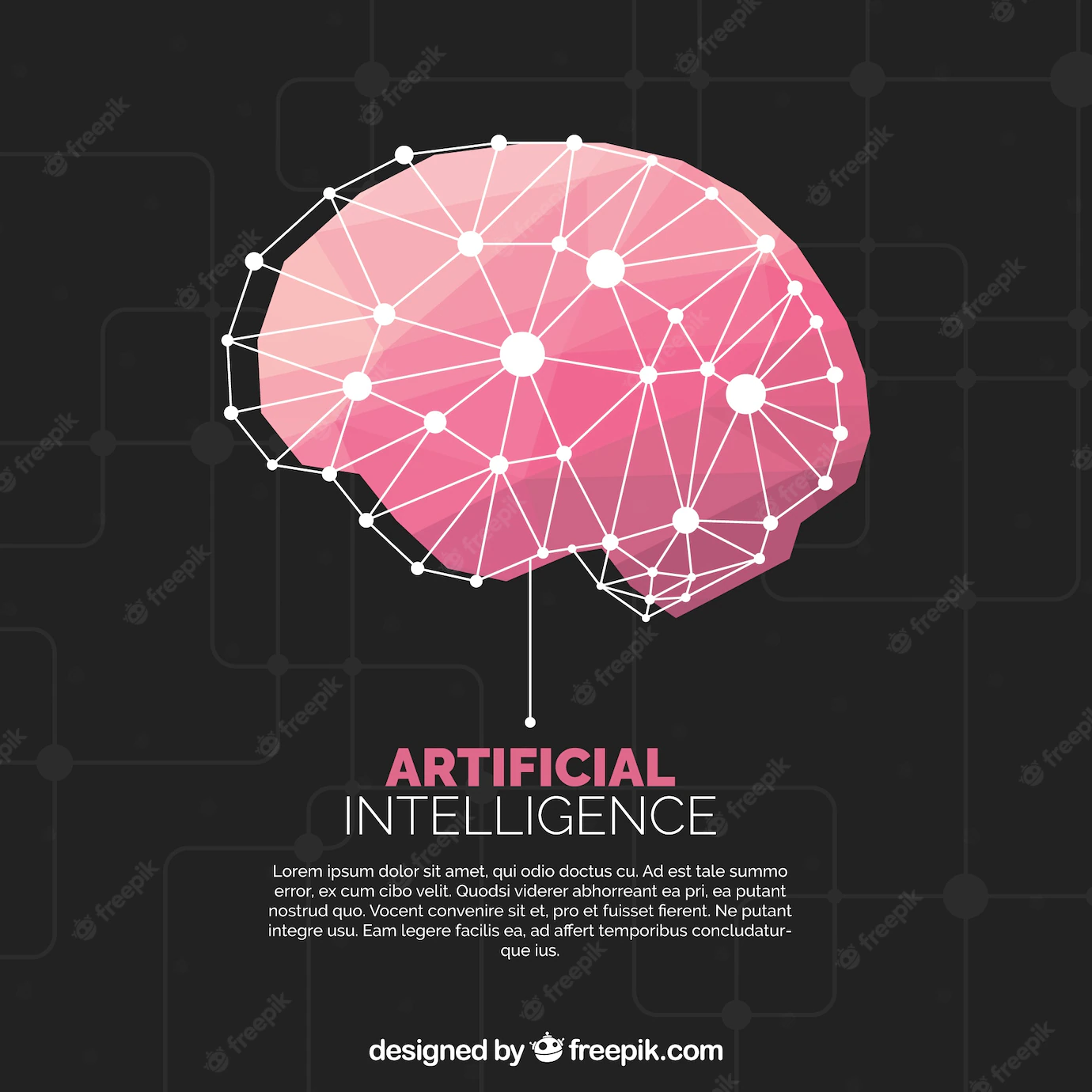 Flat Artificial Intelligence Background 23 2147721097