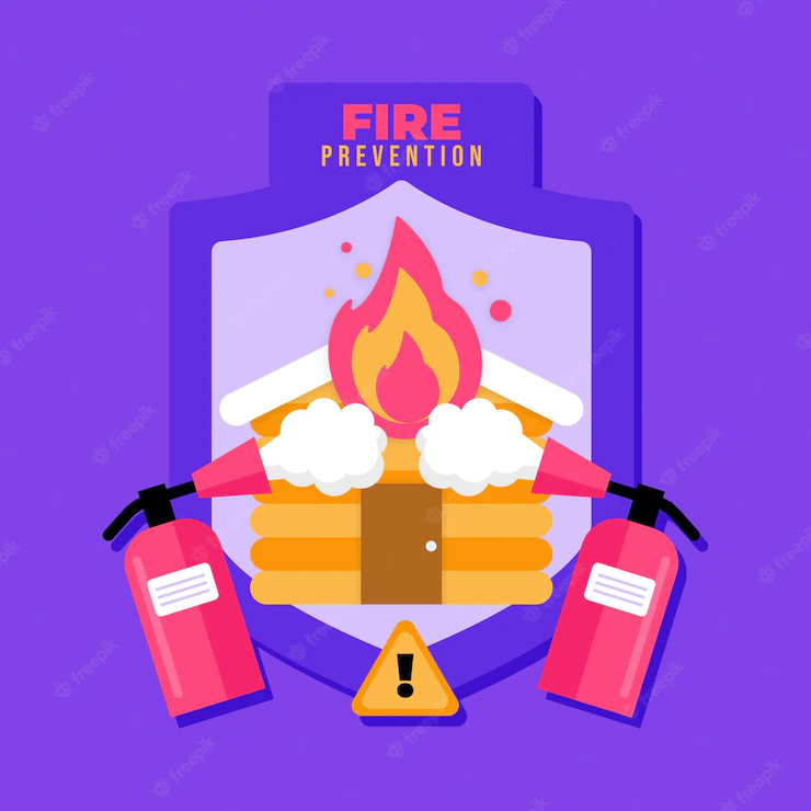 Fire prevention illustrated Free image download