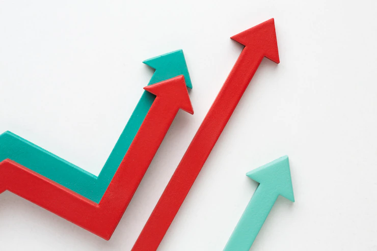 Flat Statistics Presentation With Arrows 23 2149023774