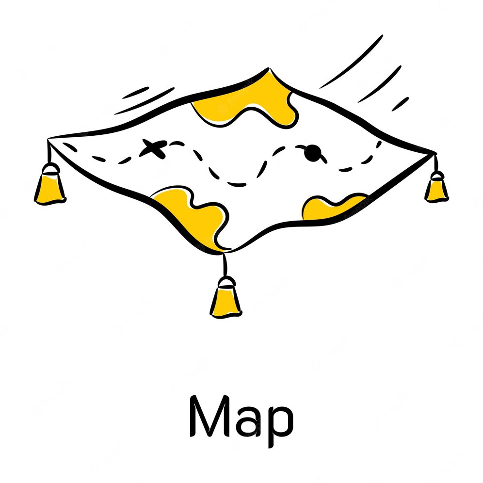 Get Your Hands This Skillfully Crafted Hand Drawn Icon Map 203633 7361