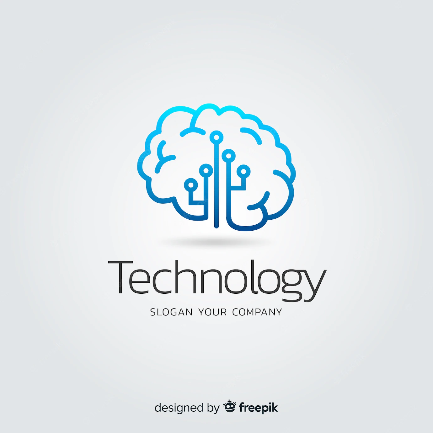 Gradient Abstract Technology Company Logotype 52683 9701