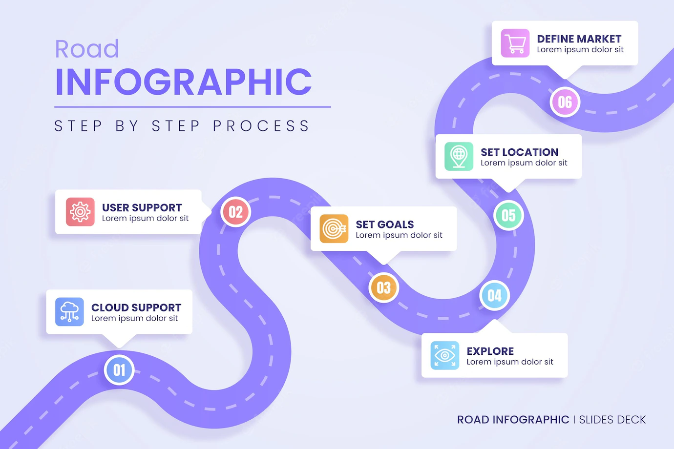 Gradient Roadmap Infographic Template 23 2149020733