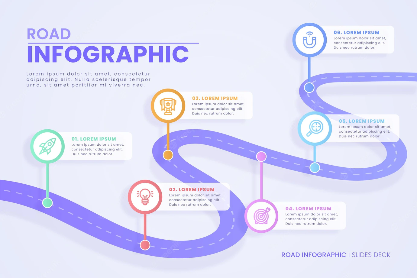 Gradient Roadmap Infographic Template 23 2149020734