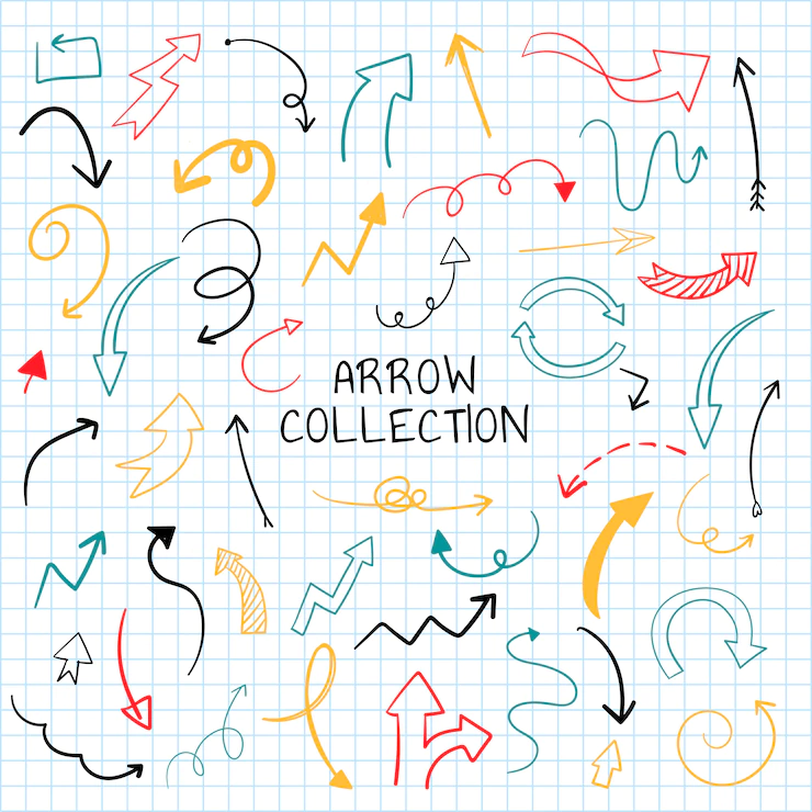 Hand Drawn Arrow Illustration Collection 53876 75690