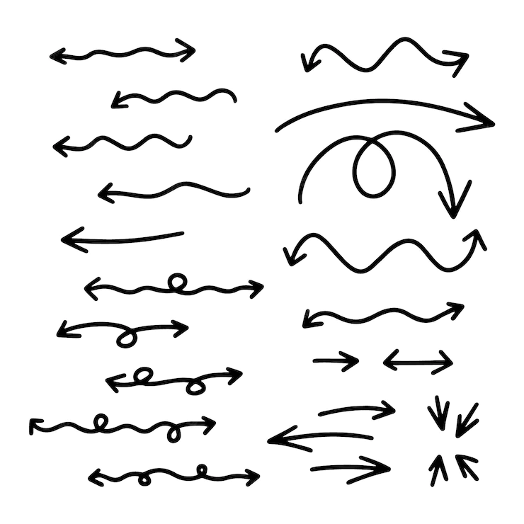 Hand Drawn Arrows Collection 1188 371