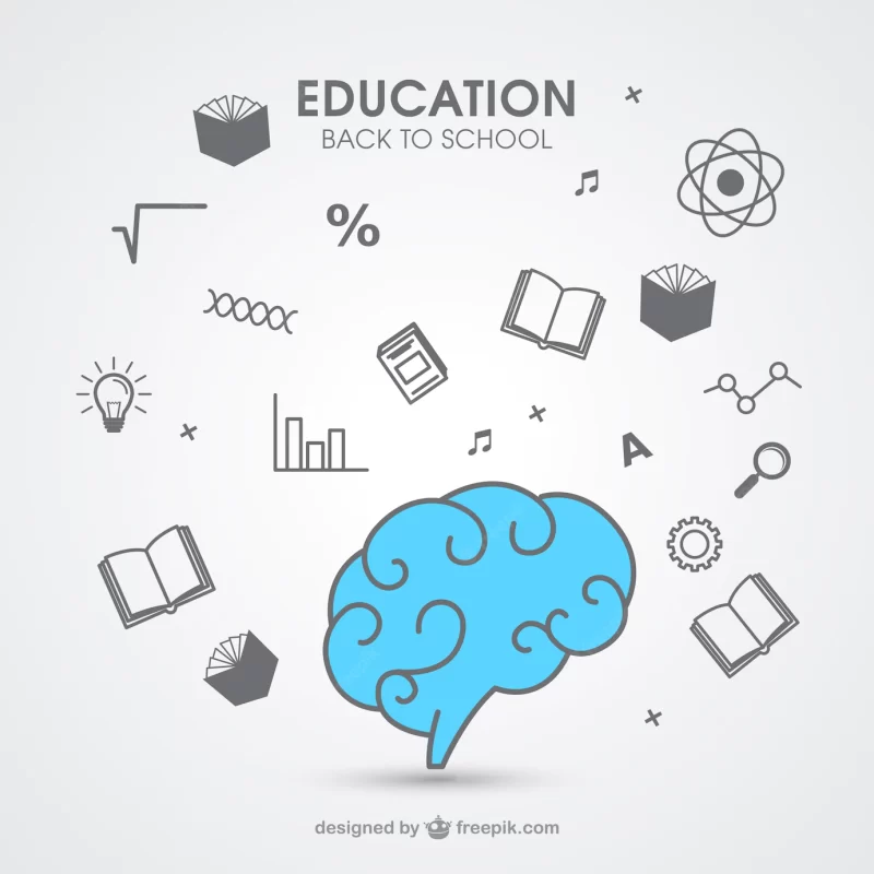 Hand drawn education icons Free Vector