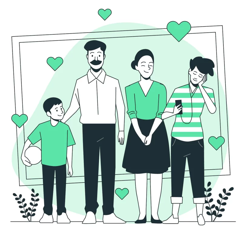 International day of families concept illustration Free Vector