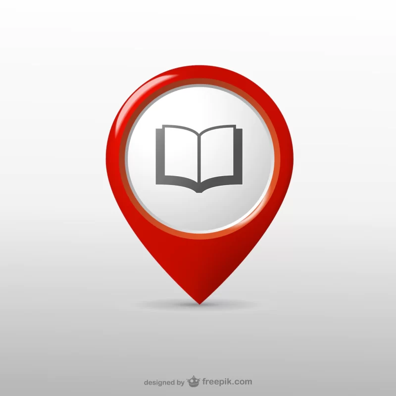 Library location icon Free Vector