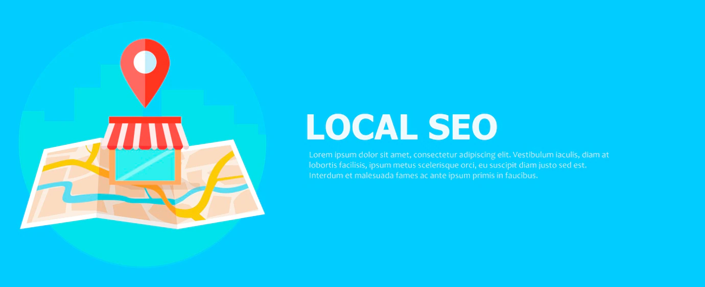 Local Seo Banner Map Shop Realistic View 80328 172