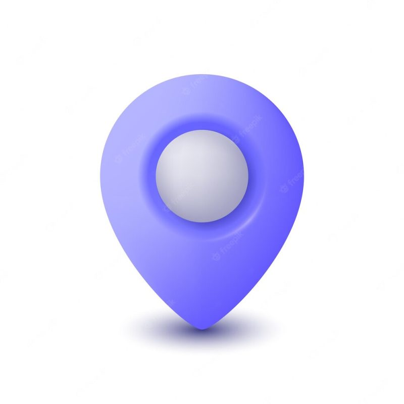 Map pin or GPS pointer marker icon. Premium Vector