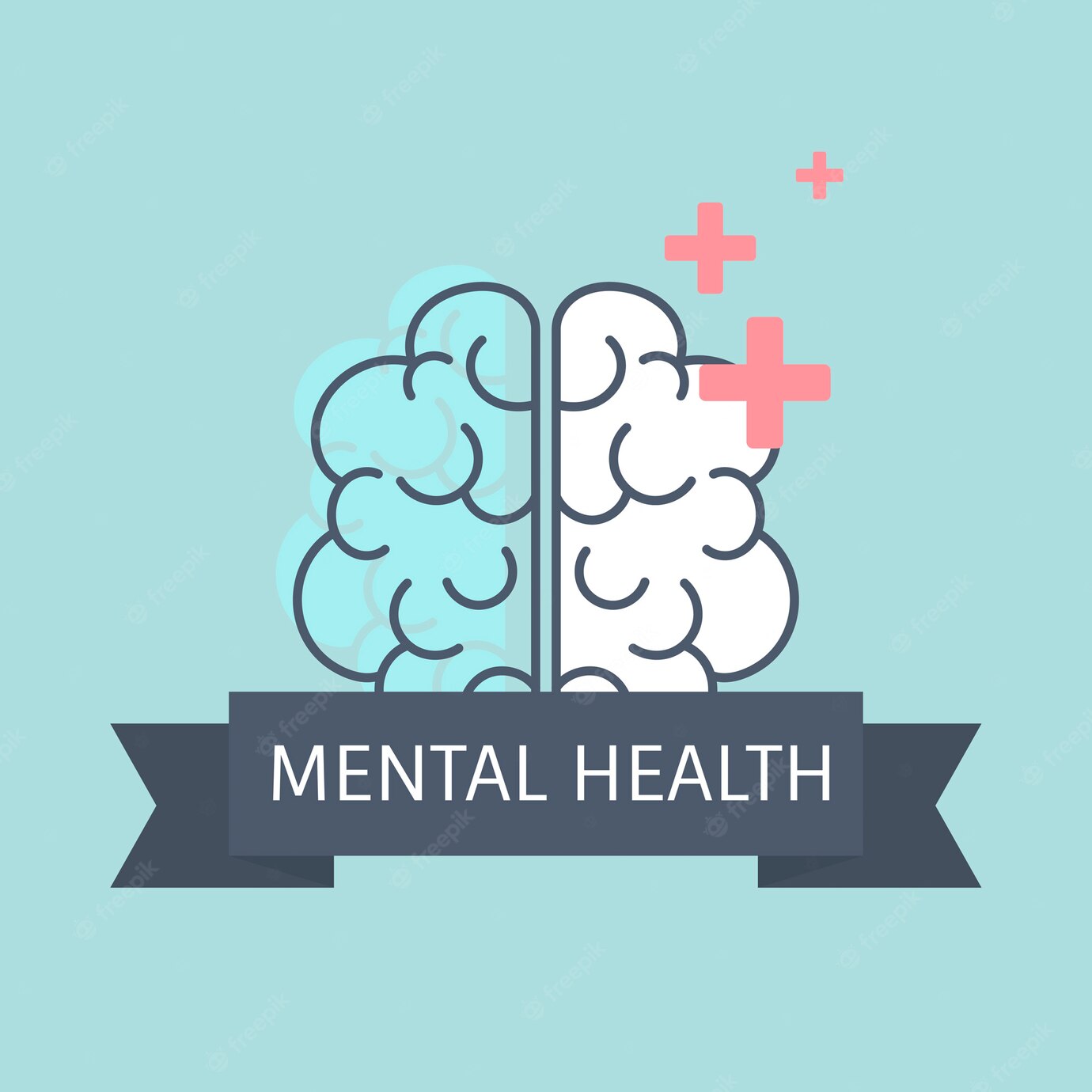 Mental Health Understanding Brain Vector 53876 79083