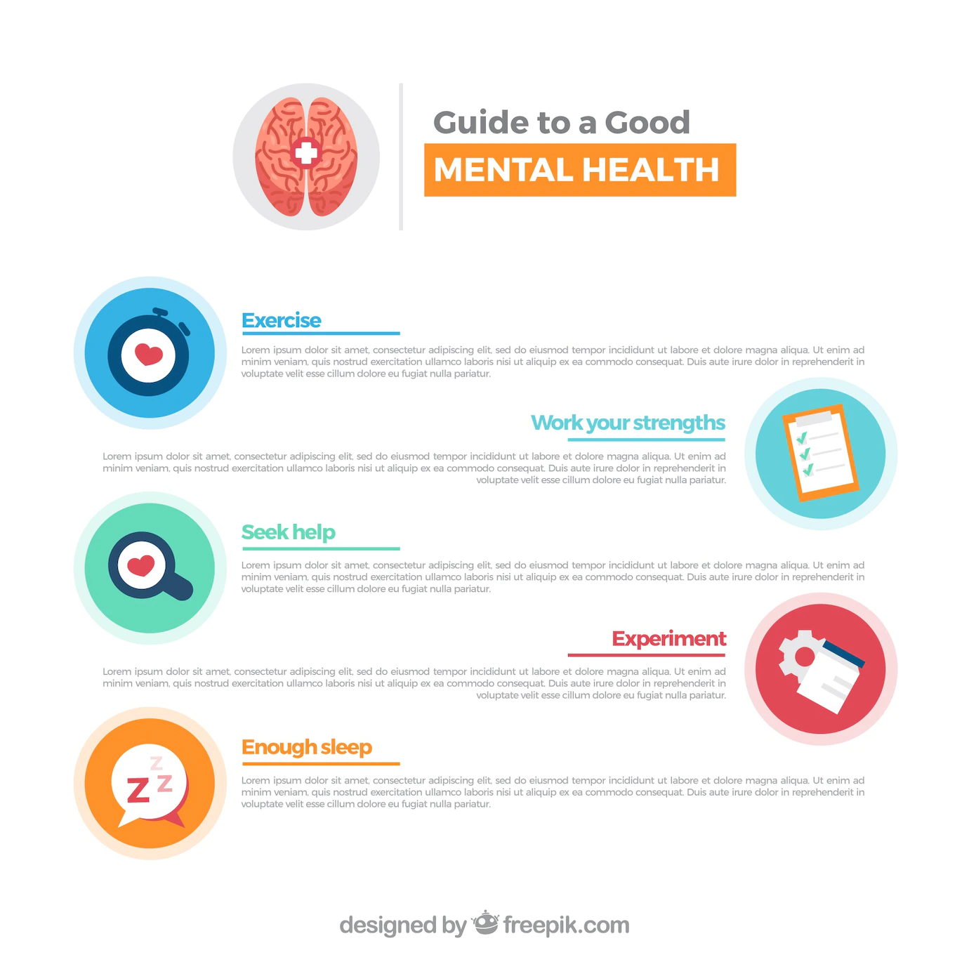 Modern Mental Health Concept With Flat Design 23 2147884082