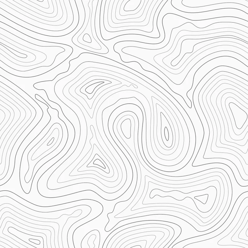 Topographic contour lines map seamless pattern. Free Vector