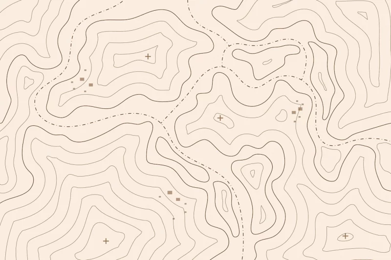 Topographic map background Free Vector