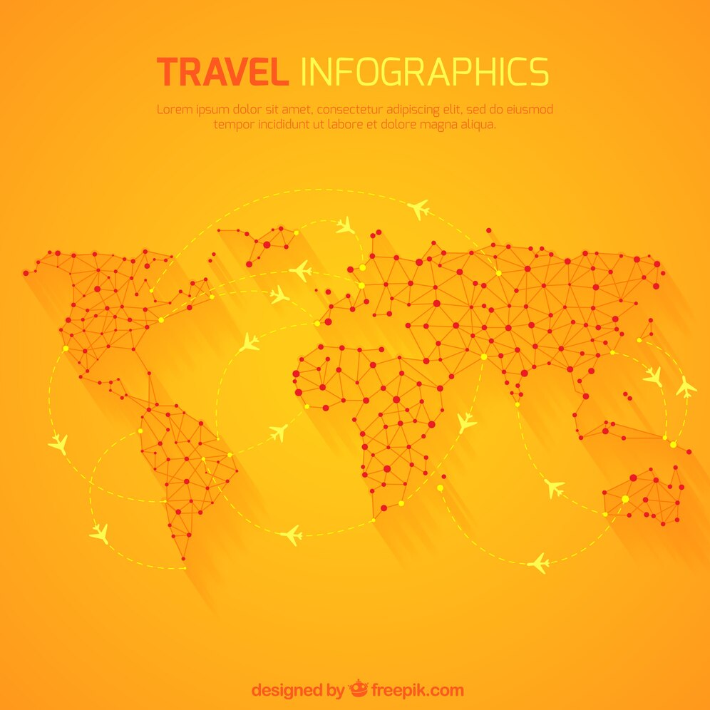 Travel Infographic With World Map 23 2147509678