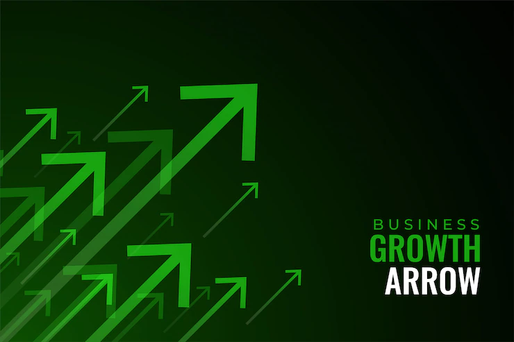 Upward Green Arrows Business Sale Growth 1017 27103