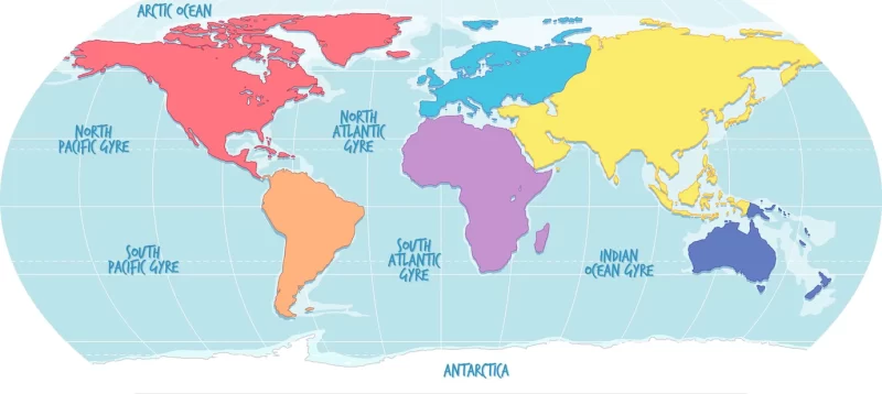 World map geography background Free Vector